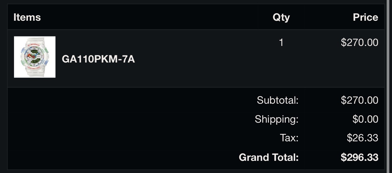 ANALOG-DIGITAL 110 SERIES GA110PKM-7A Preorder Confirmed