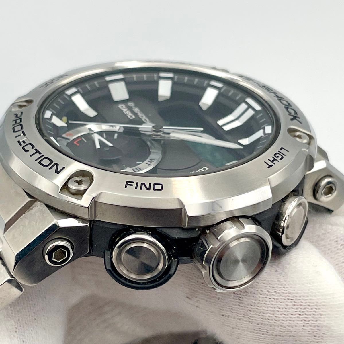 CASIO G SHOCK G Shock Wristwatch Ana Digi Metal Band Tough Solar GST B200D 1AJF
