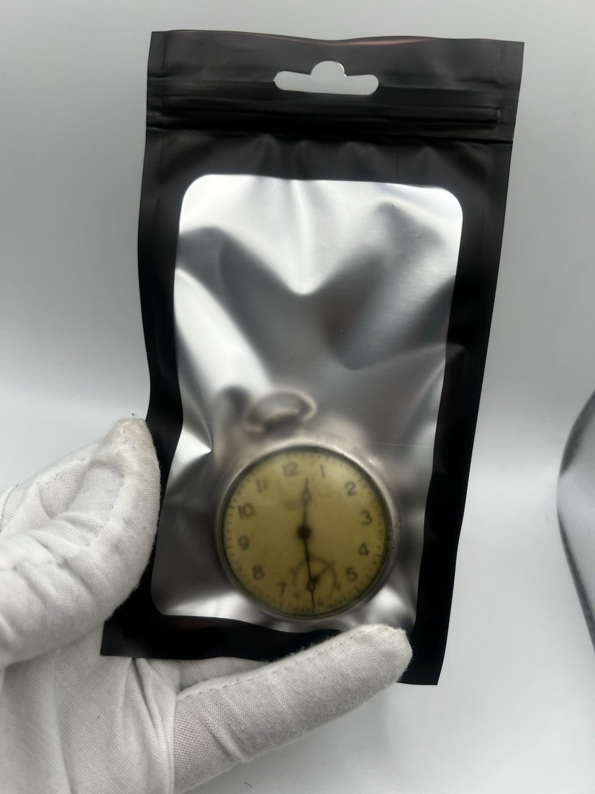 Westclox Scotty Silver Mechanical Wind-Up Pocket Watch Vintage (Runs) READ DESC.