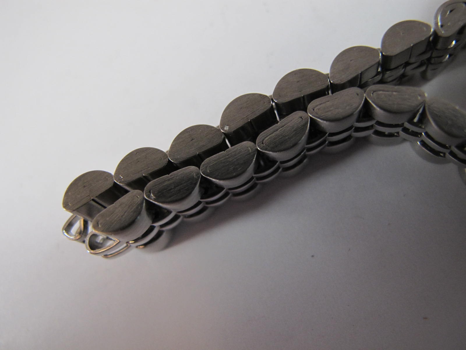 Seiko 4206-0519 band b5733s old stock steel watch band ladies 13mm curved ends