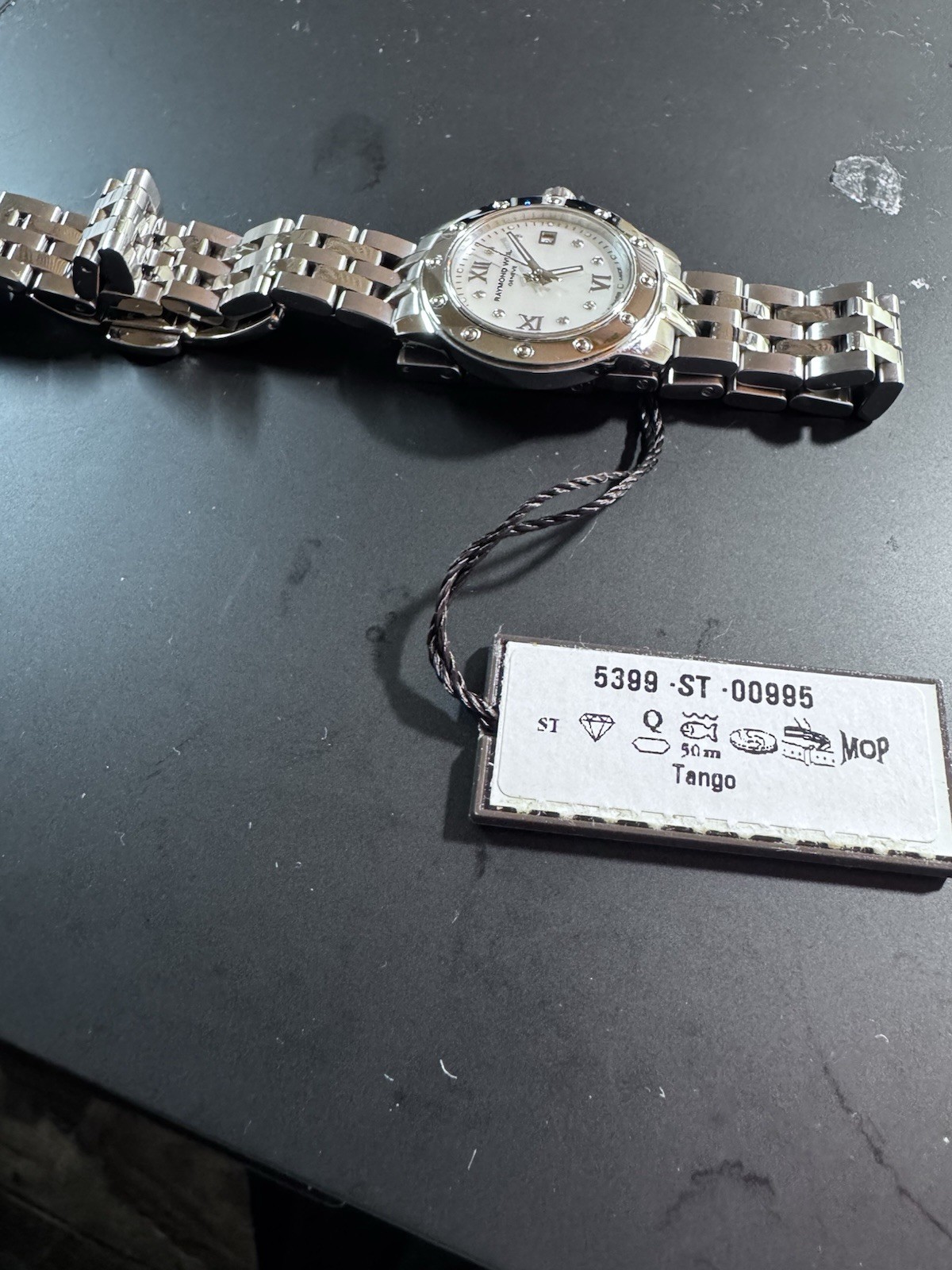 $1050 MSRP| RAYMOND WEIL Tango Diamond MOP Dial Ladies Watch