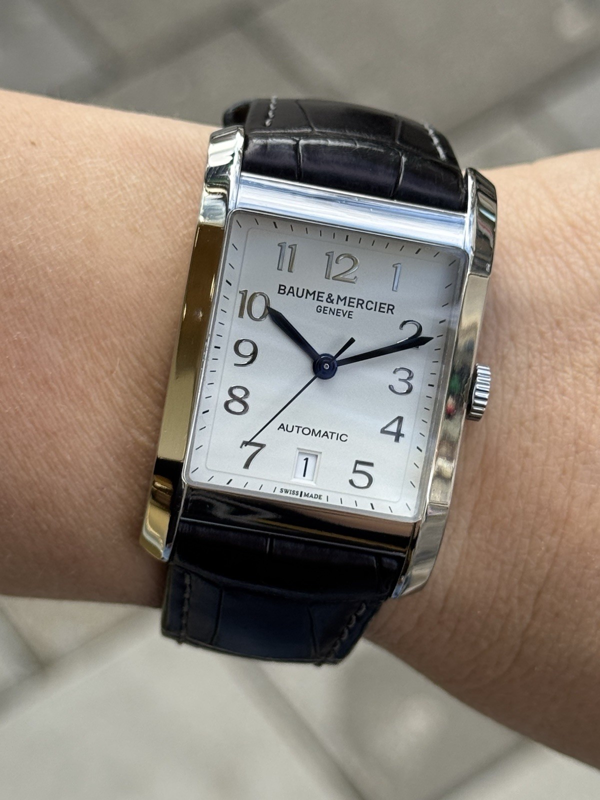 Baume & Mercier Hampton Automatic Date Mens 31 x 47mm Swiss Made 65751