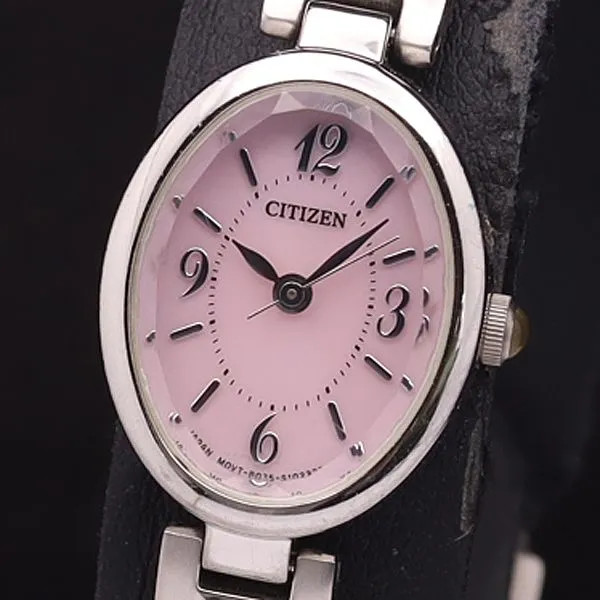 Working condition, excellent condition. Citizen Solar B035-S069025 Titanium Oval