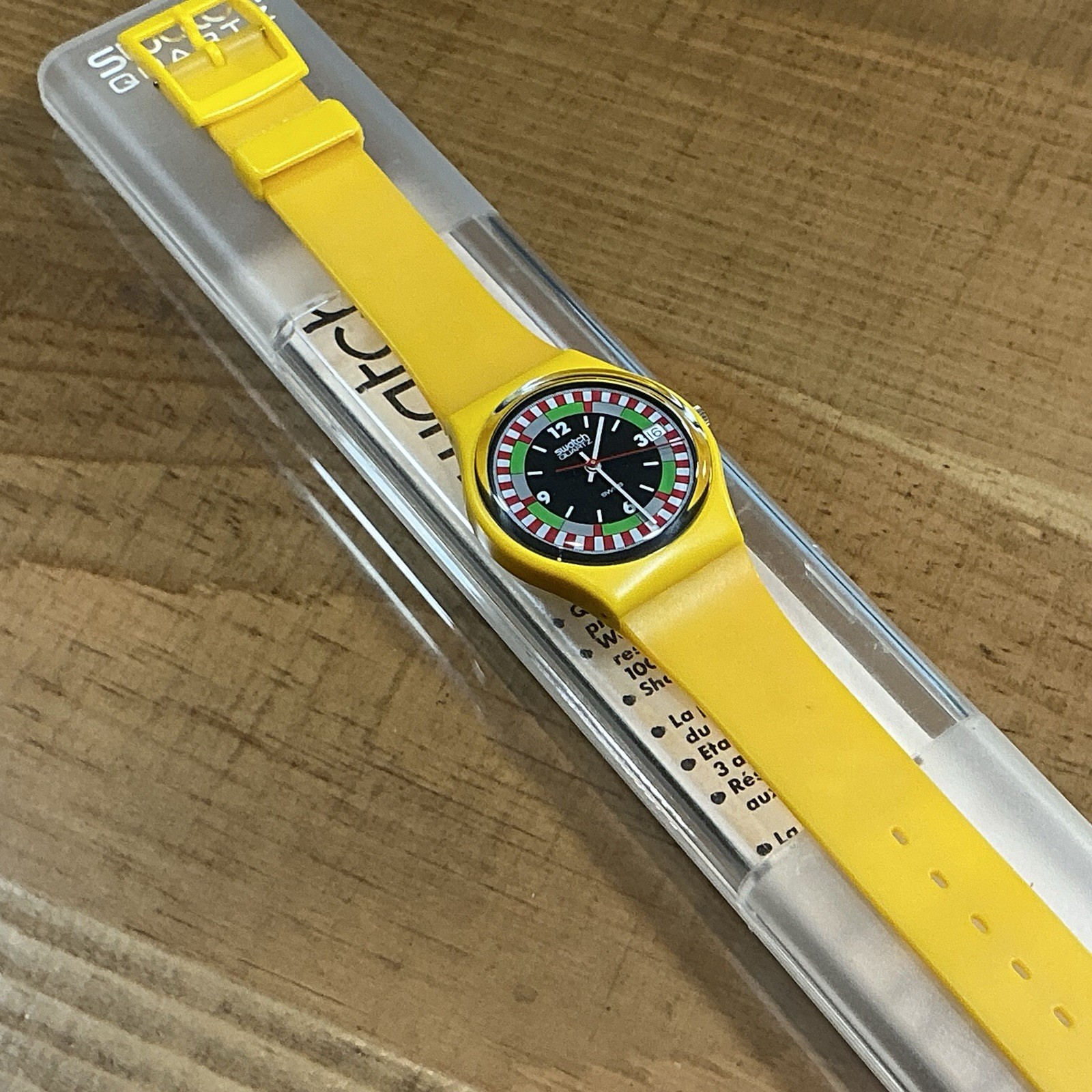 SWATCH – YELLOW RACER – GJ400 – 1984 – 1980’s – 34mm