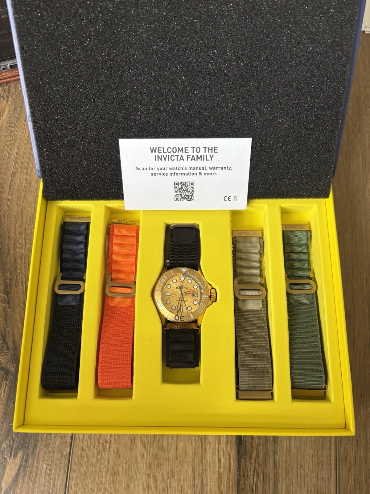 Invicta Ocean Predator 44mm Men’s Watch 5 Interchangeable Straps 49799 New