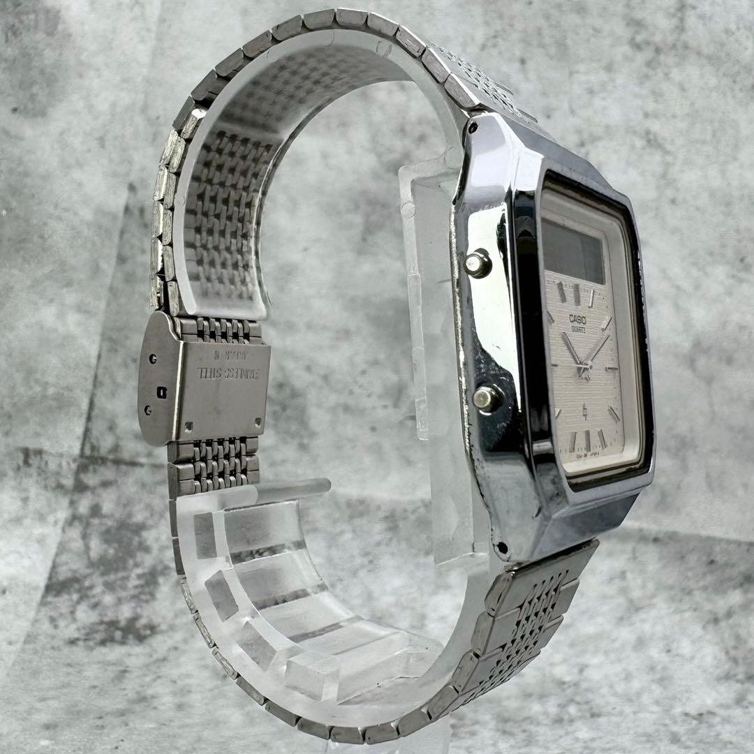 CASIO 31.9mm Used Watch Quartz Silver Dial Men’s Analog Vintage