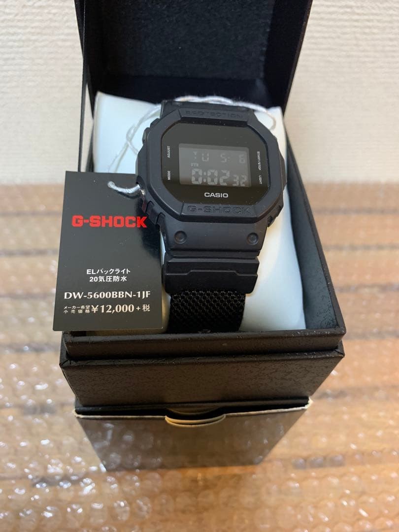 Casio G-Shock DW-5600E-1V Digital Watch Black Used G307