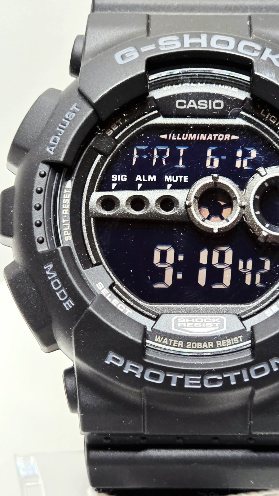 Casio G-SHOCK GD-100-1BCU Unisex Quartz Digital 200m Black Resin w/Box