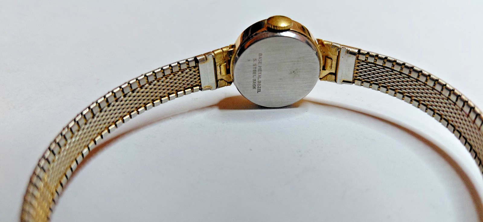 Title: Vintage Timex Gold Manual Wind Watch Running.