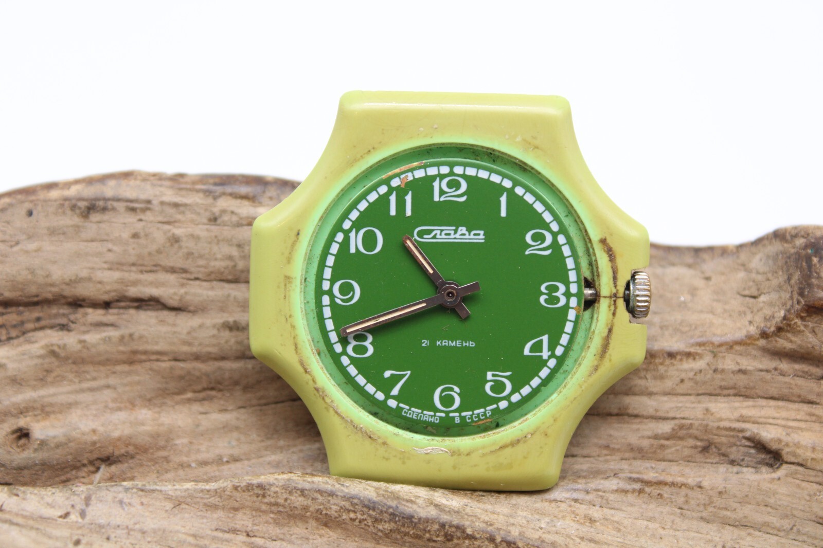SLAVA CRABA VOSTOK SOVIET CCCP USSR WATCH 21 JEWELS COENAHO 37.8mm RUNS (PJ)