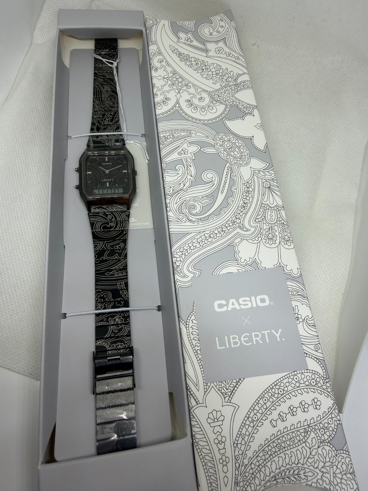 Casio AQ-230EBLT-1ADR x Liberty Analog Digital Black Unisex Watch