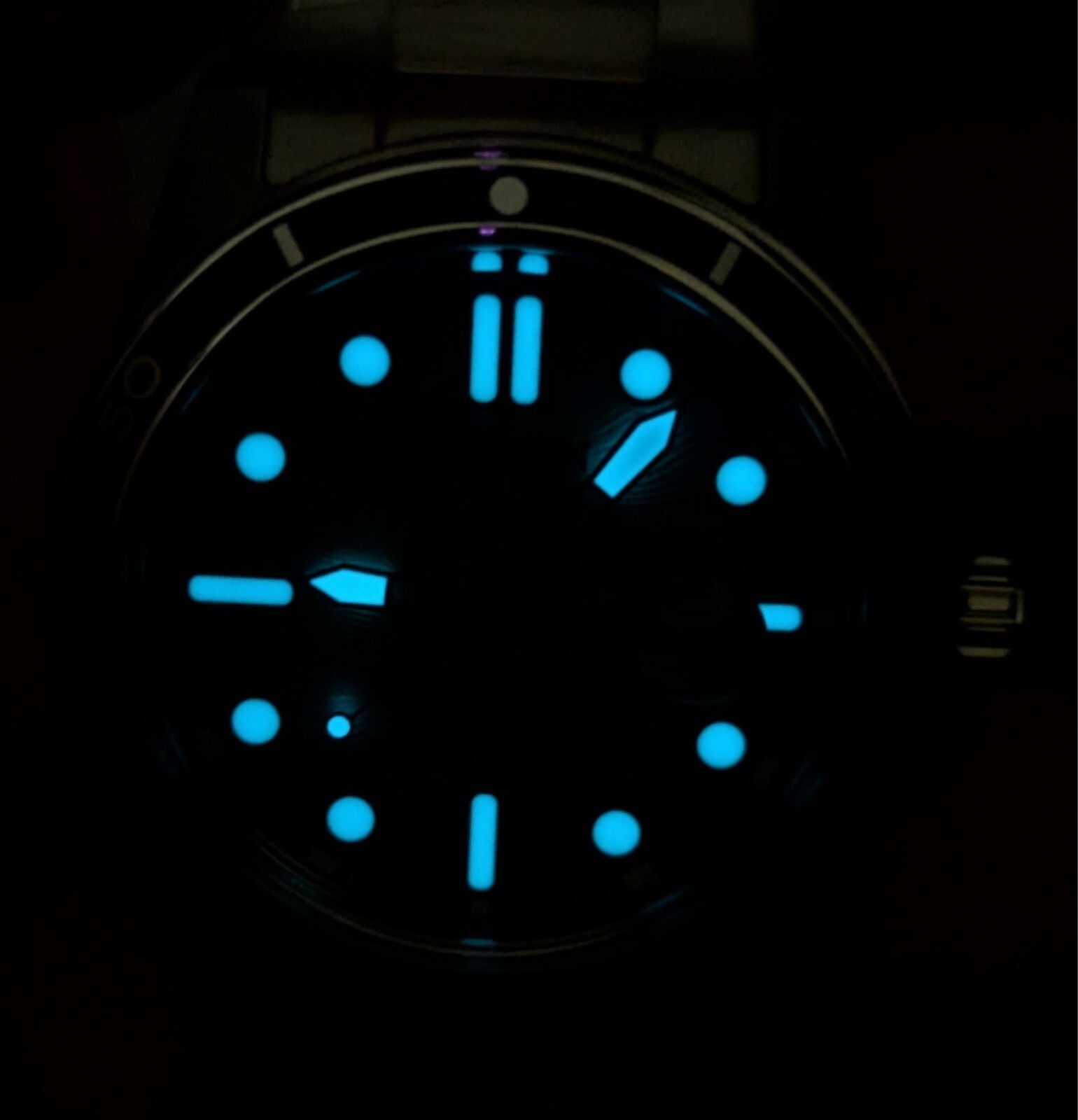 Citizen Turquoise Dial Date Indicator AW1816-89L Silver Tone Men’s Watch