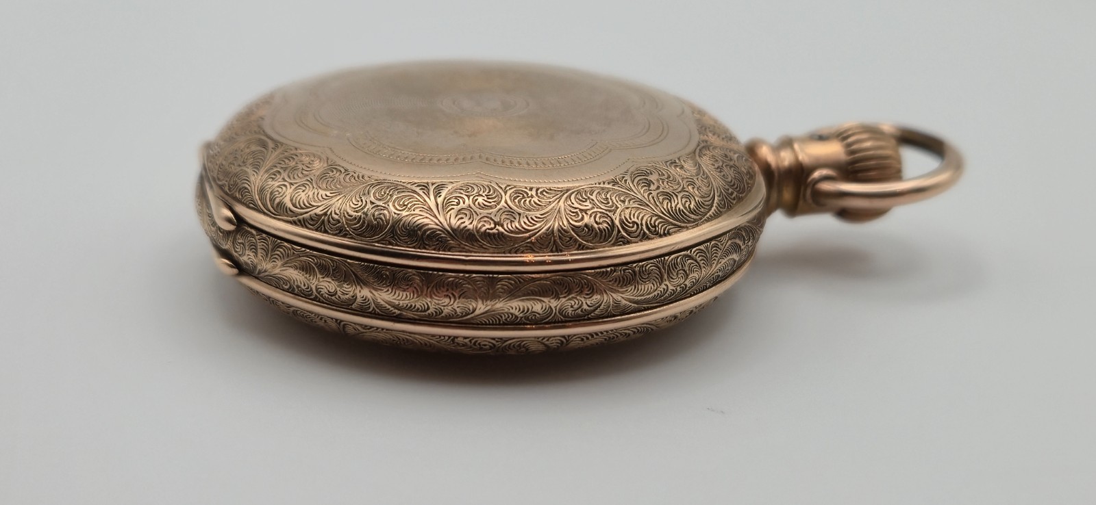 Antique 1889 Elgin 6s Hunter Pocket Watch GF America Case Grade 95 Model 1 RUNS