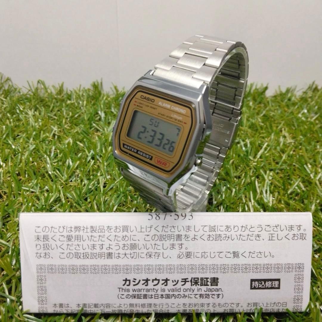 CASIO A158WEA-9JH Vintage Digital Watch Gold Dial Japan Web Limited Model NEW