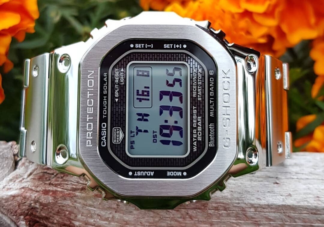 Casio G-Shock GMW-B5000D-1 Full Metal Bluetooth Solar Watch – Brand New