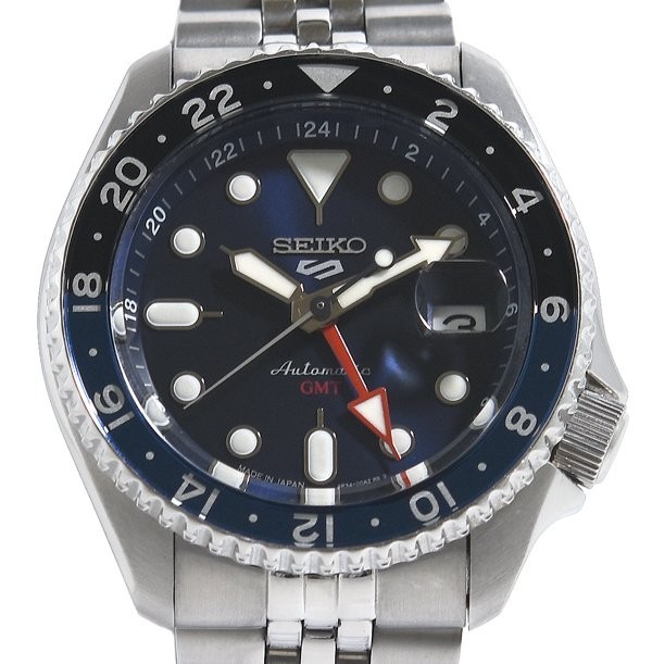 SEIKO 5 Sports SBSC003 SKX GMT Mechanical Automatic Navy Dial JDM Watch