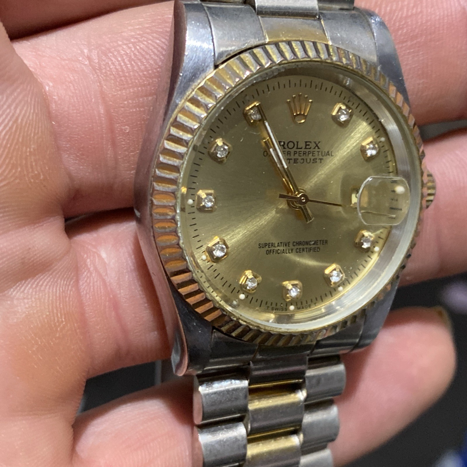 Rolex Datejust Champagne Men’sWatch – 16013