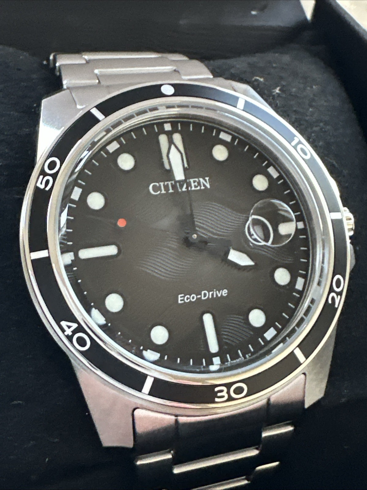 Citizen Marine 1810 Eco-Drive Black Dial Men’s Watch AW1816-89E