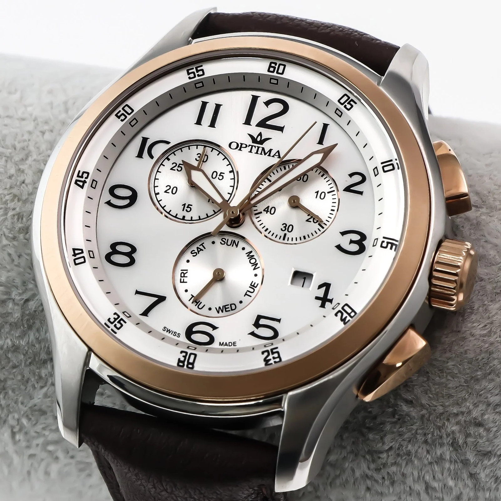 Optima – Swiss Chronograph – OSC376-SRL-1 Swiss Ronda Quartz 44.15mm OSC376 50