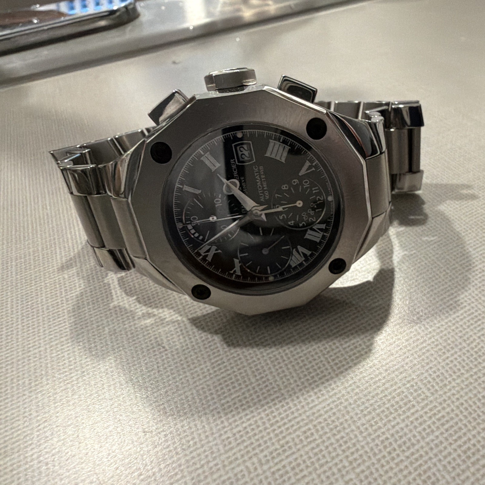 Baume & Mercier Riviera Automatic Chronograph Date Black Dial 100m