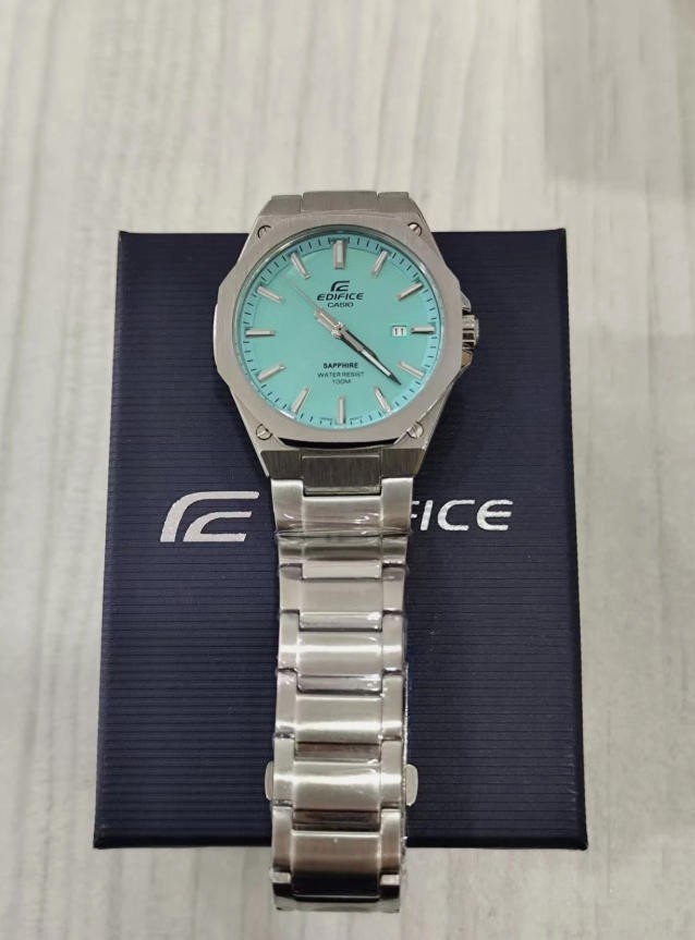 Casio Adelphy EFR-S108D-2BV Men’s Watch Sapphire Crystal Steel Quartz Watch