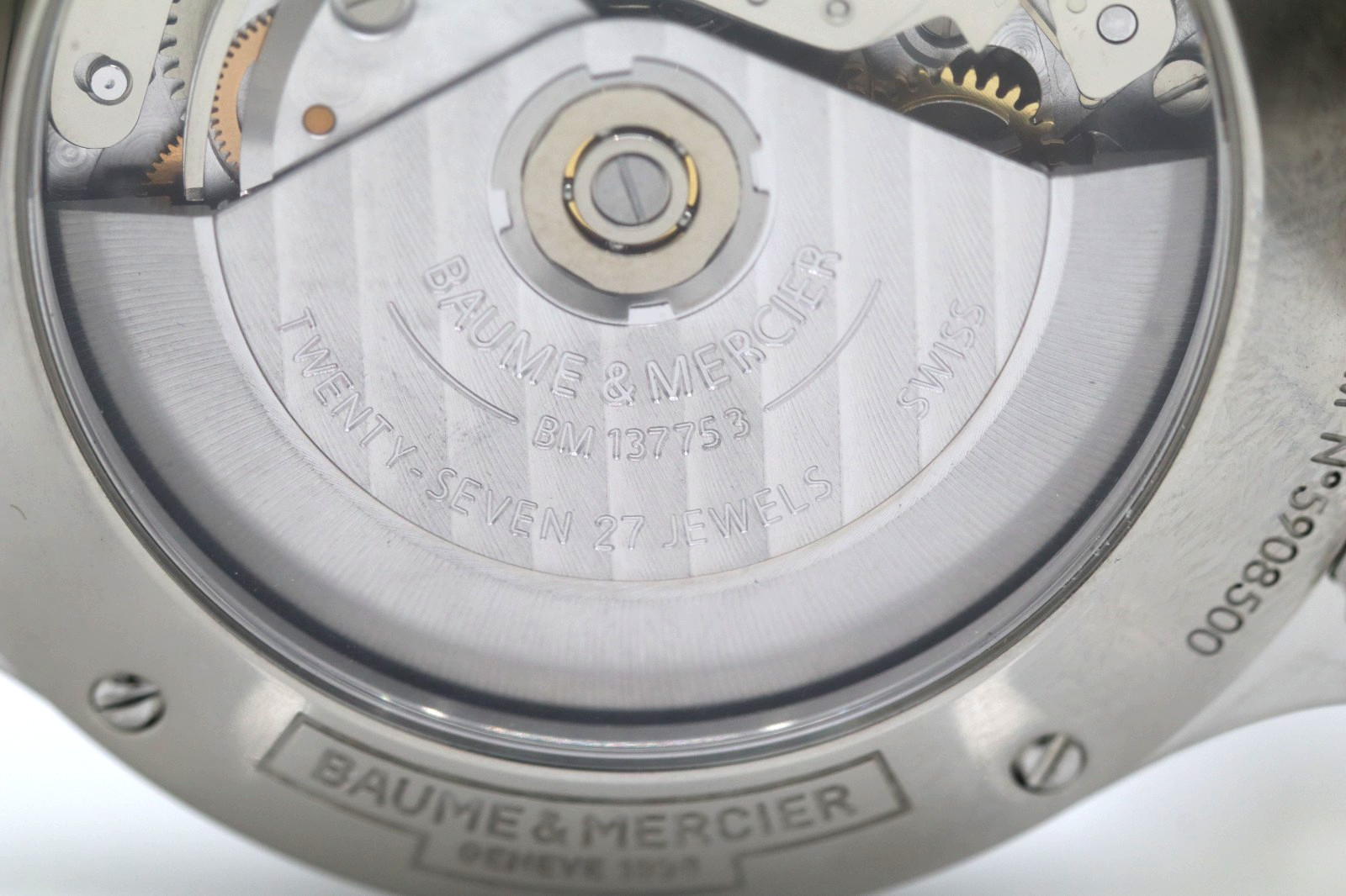 Baume & Mercier Capeland 42mm White Chrono Dial Automatic Watch W/ Box M0A10061