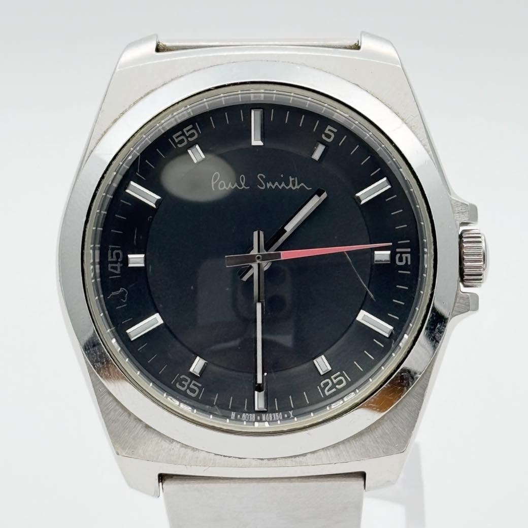 Paul Smith Closed Eyes 6038-H24741 Quartz Watch Blue Dial Working Japan In hand