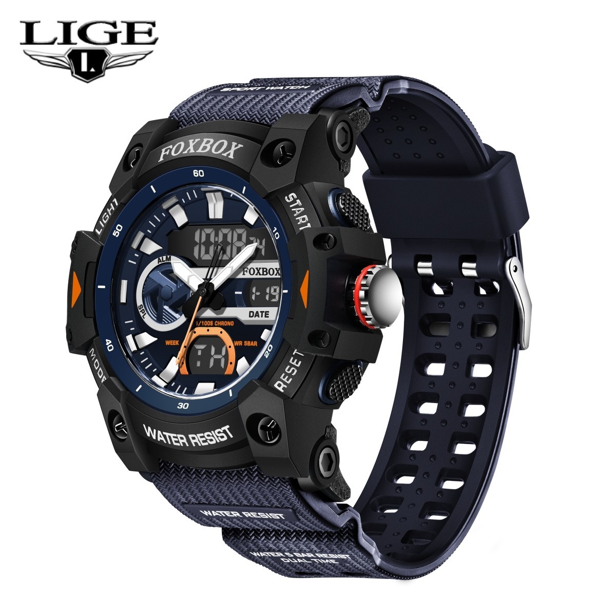 Men Watch Quartz Digital Analog Luminous Waterproof Sport Boy Wristwatch Gift