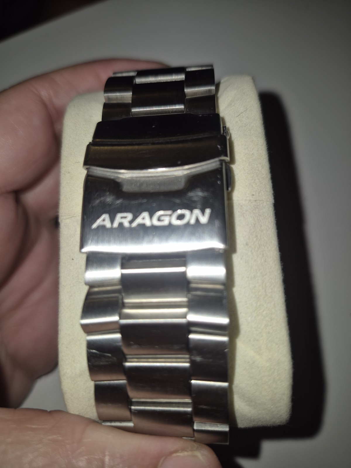 Aragon Divemaster NH37 45m Automatic Watch Limited Ed Pink Dial
