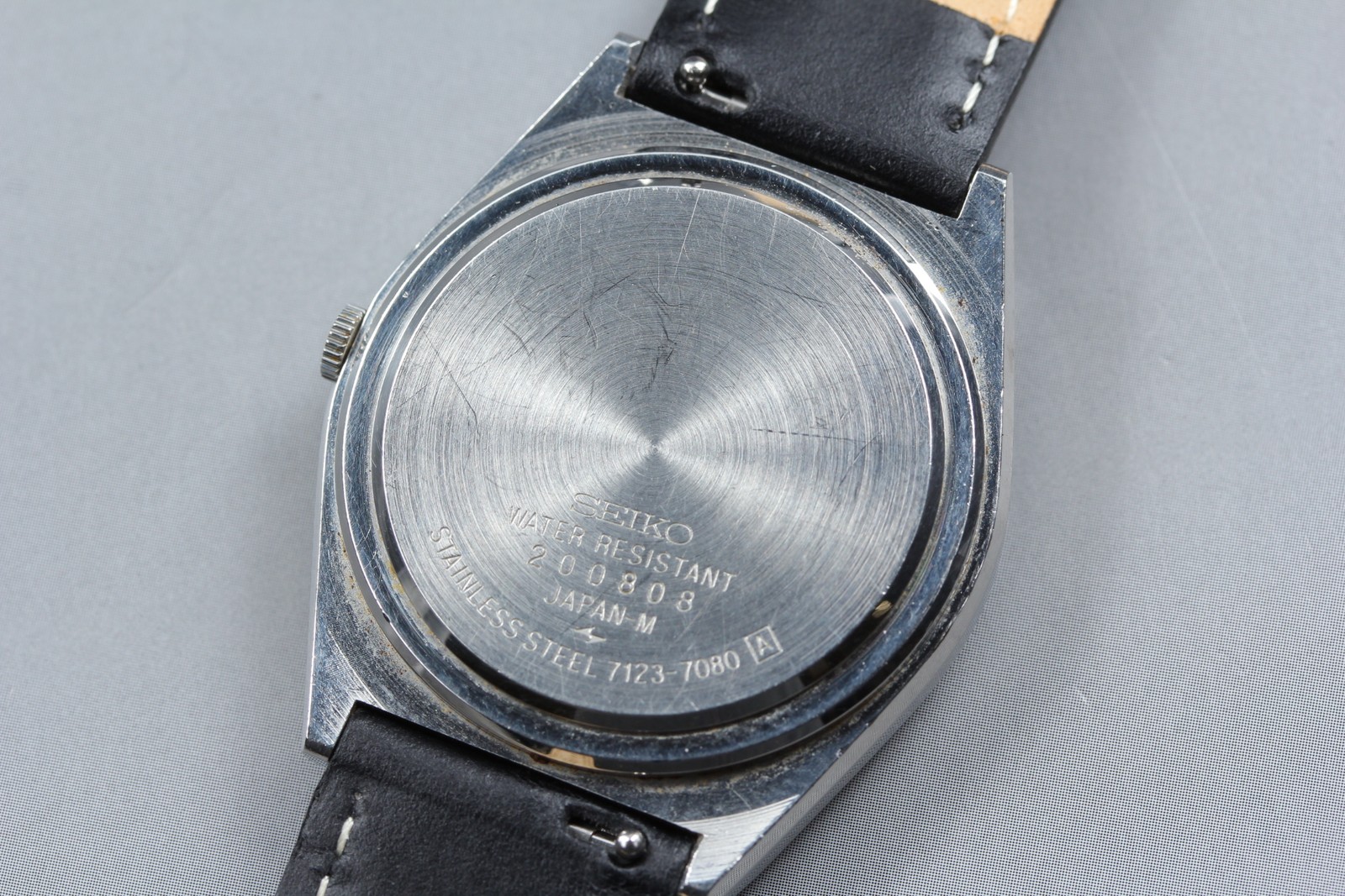 [Exc+4] Seiko Quartz Type II Day/Date Watch Ref 7123-7080 From JAPAN