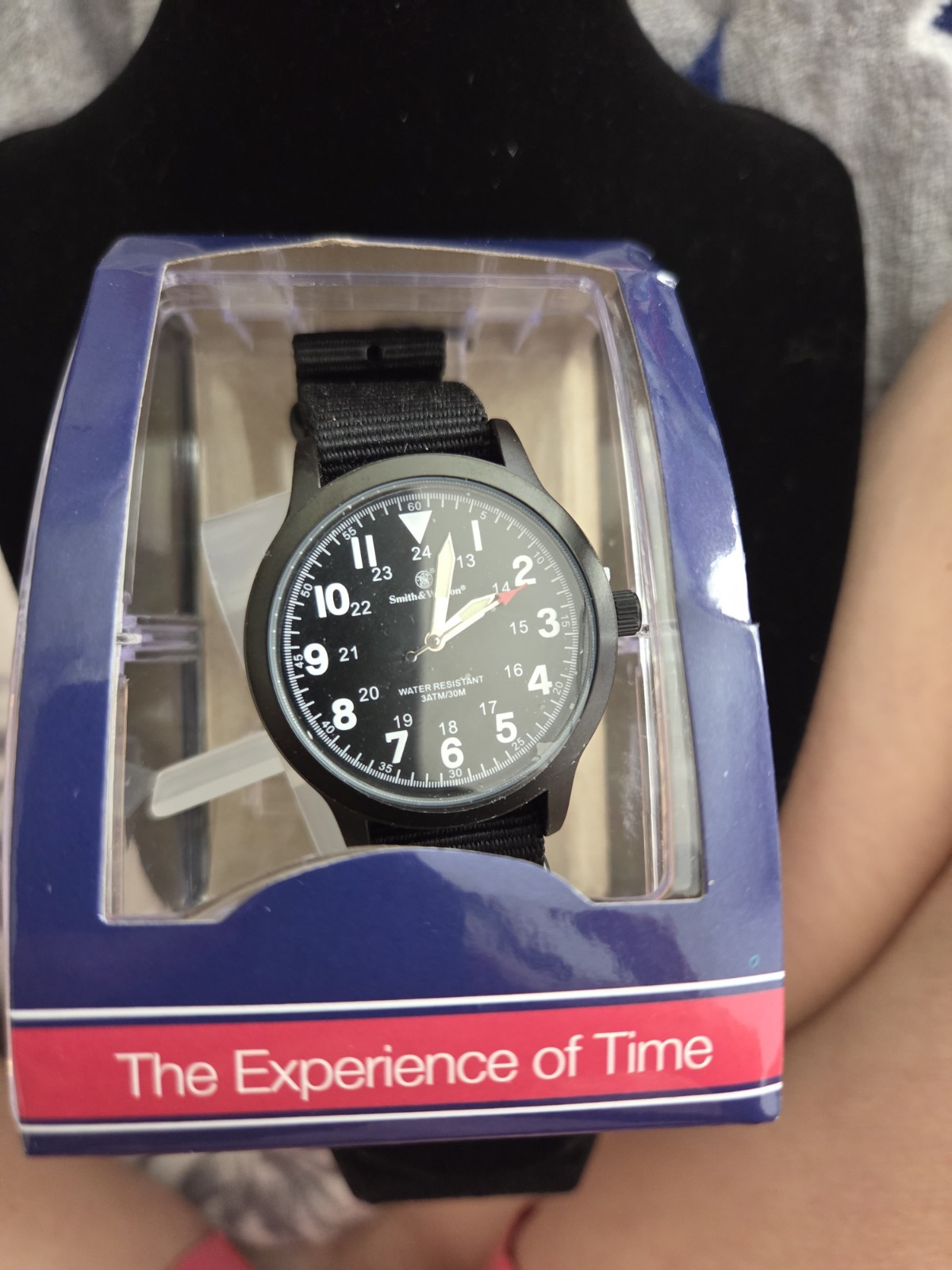 Smith Wesson MX31 BLK Field Watch Military 24 HR Dial NEW IN BOX Nylon Strap NIB