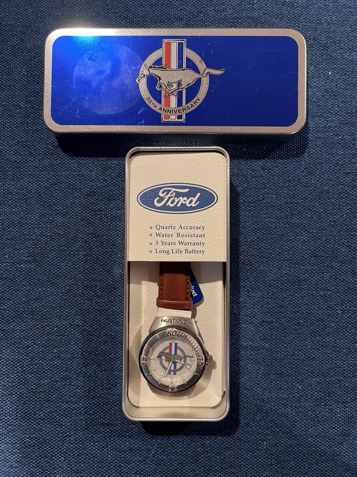 Limited edition Ford Mustang wristwatch #135 with original case