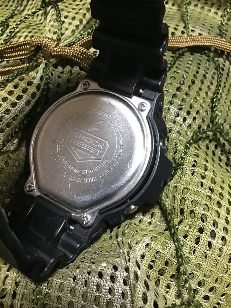 US military-issue CASIO G-SHOCK (DW-6900) wristwatch, used item, 88.