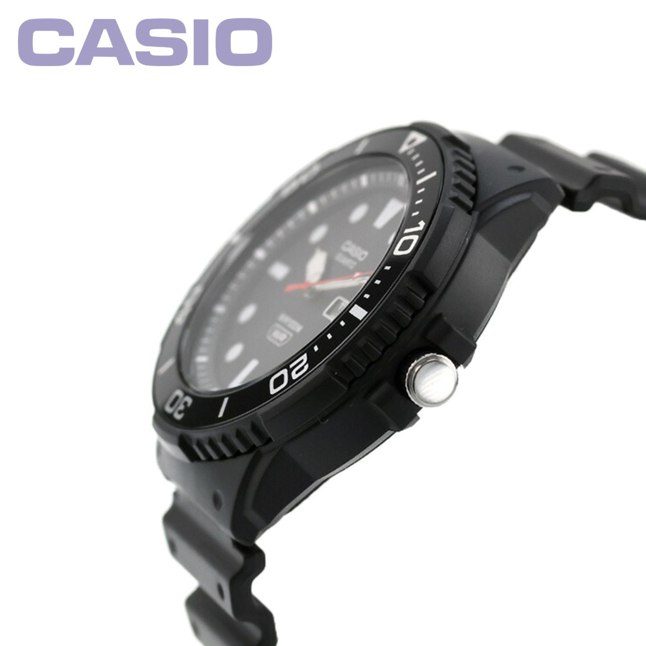 CASIO MRW-230HJ-1E1JF Divers Style Watch 100m (10ATM) Black Bezel