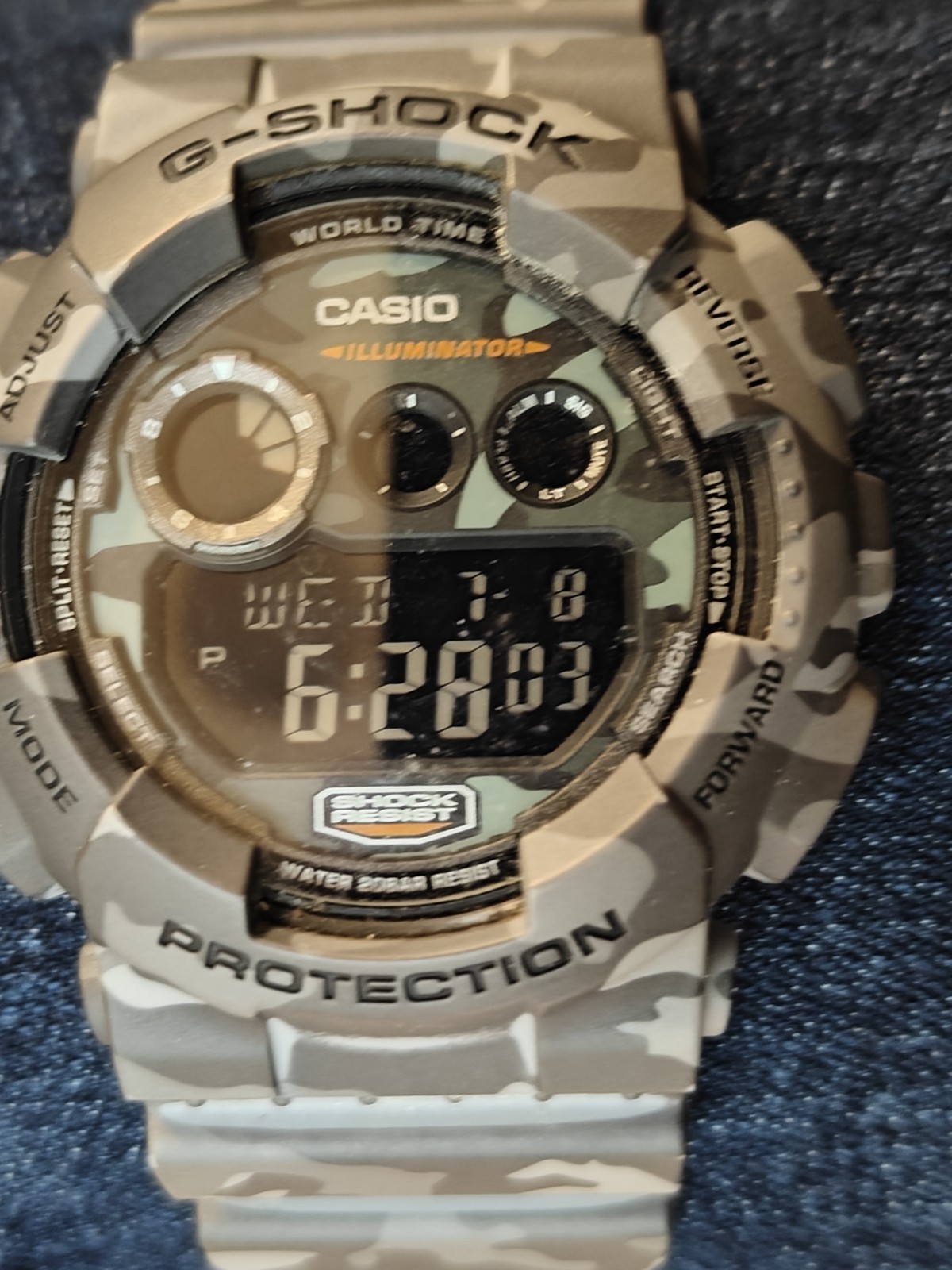 CASIO G-SHOCK MEN’S 51mm CAMO SERIES WATCH GD-120CM (3427)