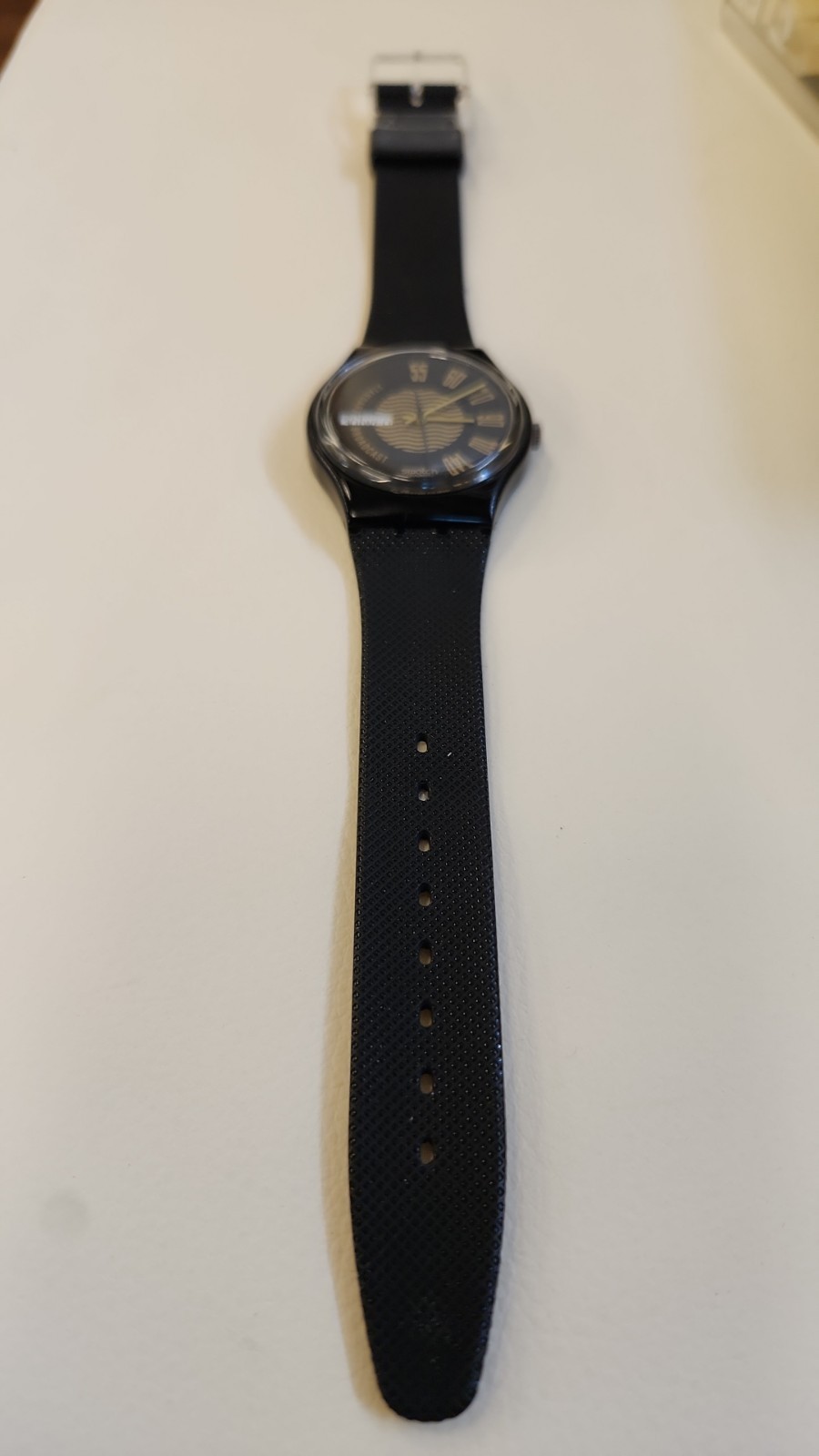 Swatch Watch BROADCAST GB720 1990 Standard Gents NON WORKING COLLECTORS DISPLAY