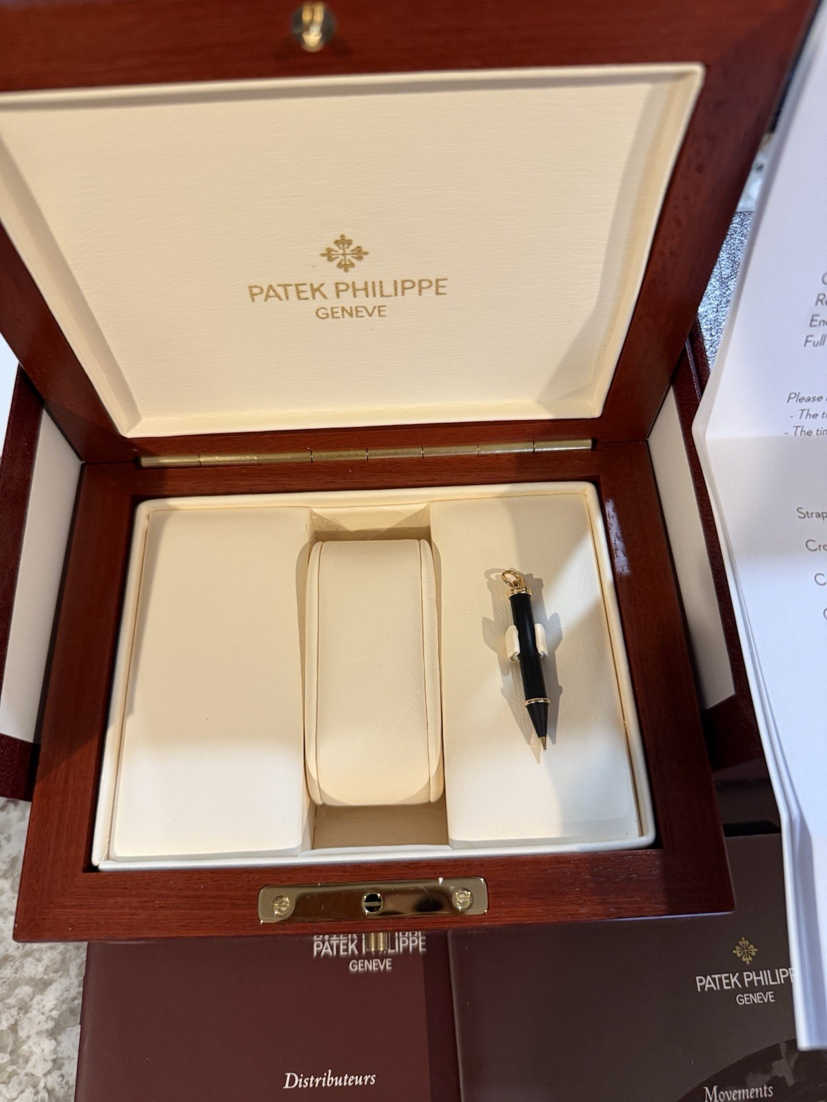 2004 Patek Philippe 5035J-001 Annual Calendar 37mm 18k Watch Full Set PP Sealed