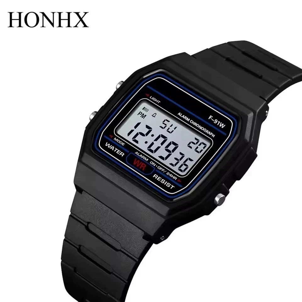 F 91W Classic Digital Resin Strap Watch Stopwatch Chronograph Sport Unisex Men