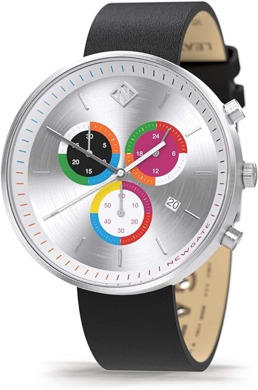 NEWGATE ® G6S Wristwatch – Women’s Chronograph Watch, Multicolour Canvas/Black