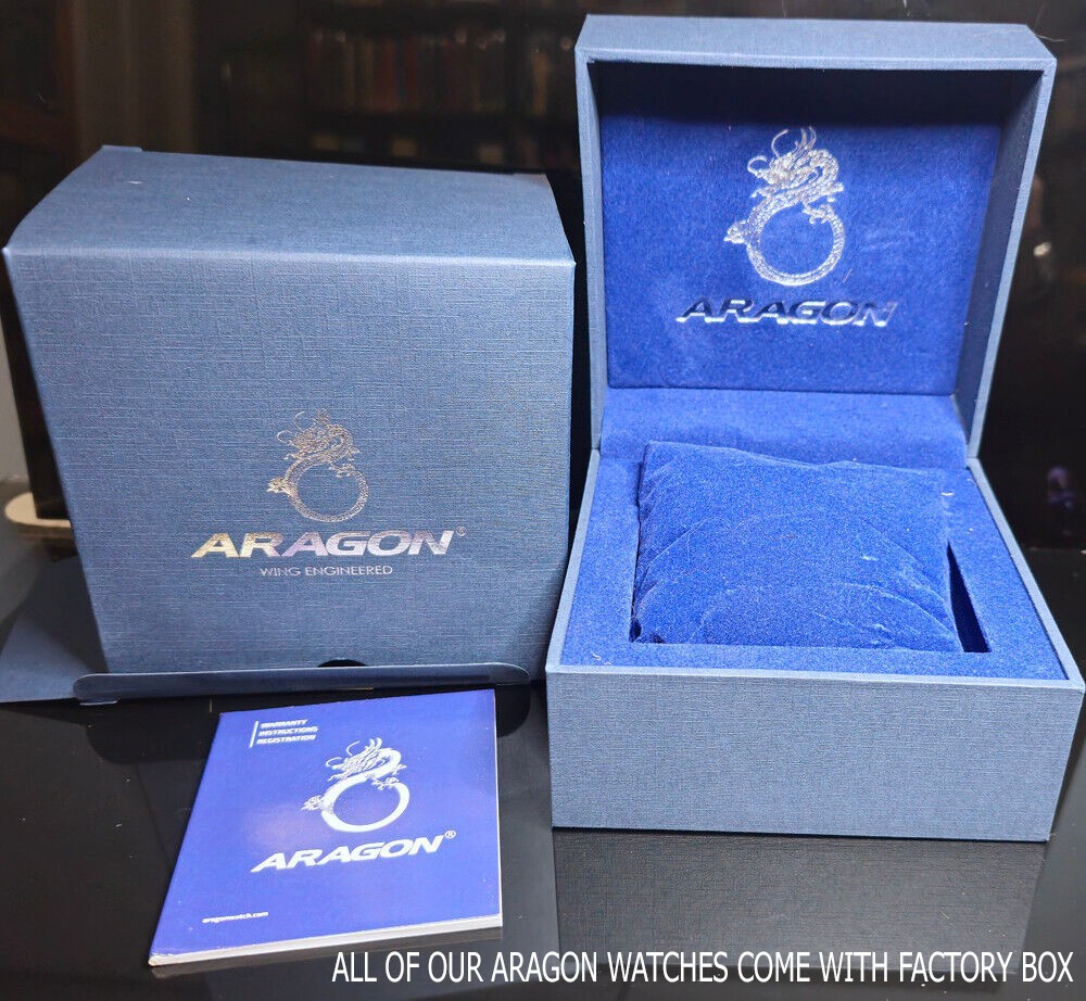 NEW! Aragon Millipede Max Tourbillon Lm’t Edition Watch Black MOP Dial 42mm