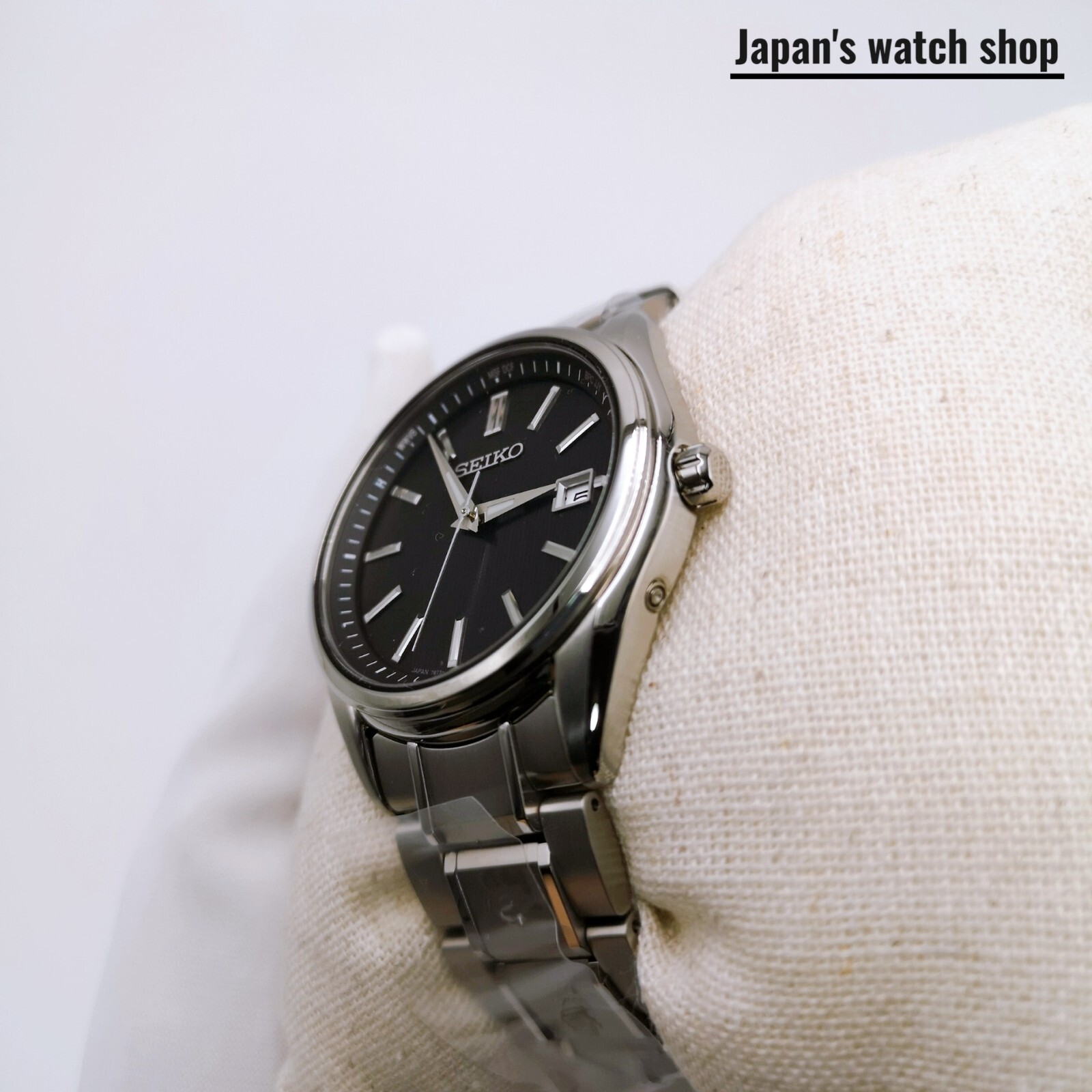 SEIKO Selection S SBTM341 Black Titanium Analog Men’s Watch New in Box
