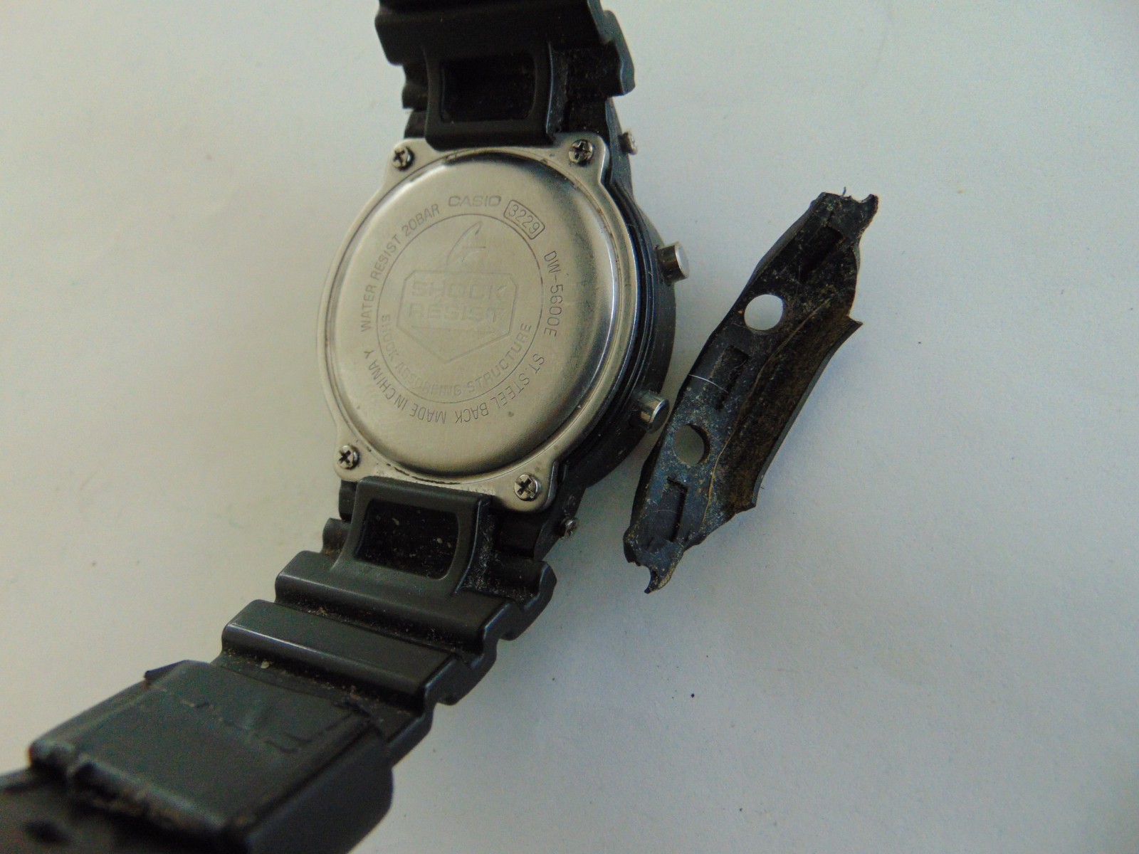 Vintage Casio G-Shock DW-5600E Illuminator Digital Watch 200M Alarm Chrono *READ
