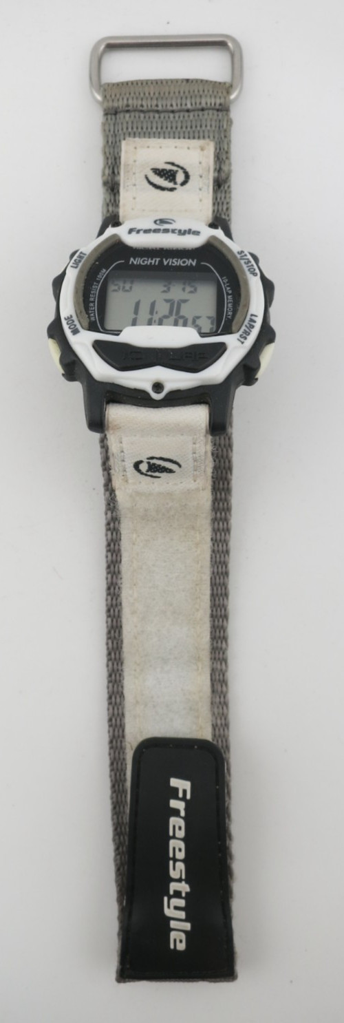 Freestyle Predator Grey, White, and Black Digital Watch – FS84888 – New Battery