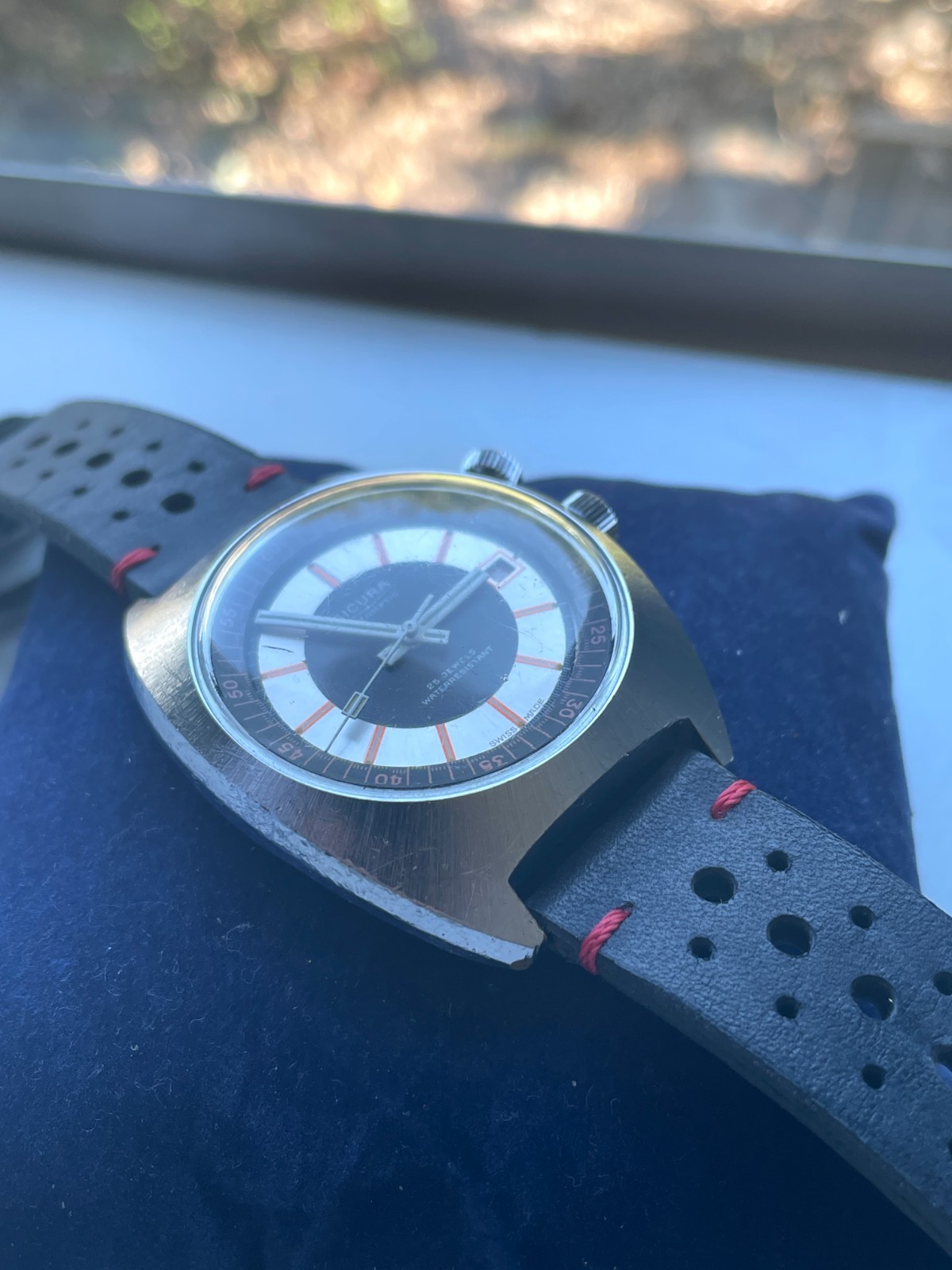 Vintage Sicura Automatic Diver Watch 25 Jewels 1970s Spares Repairs