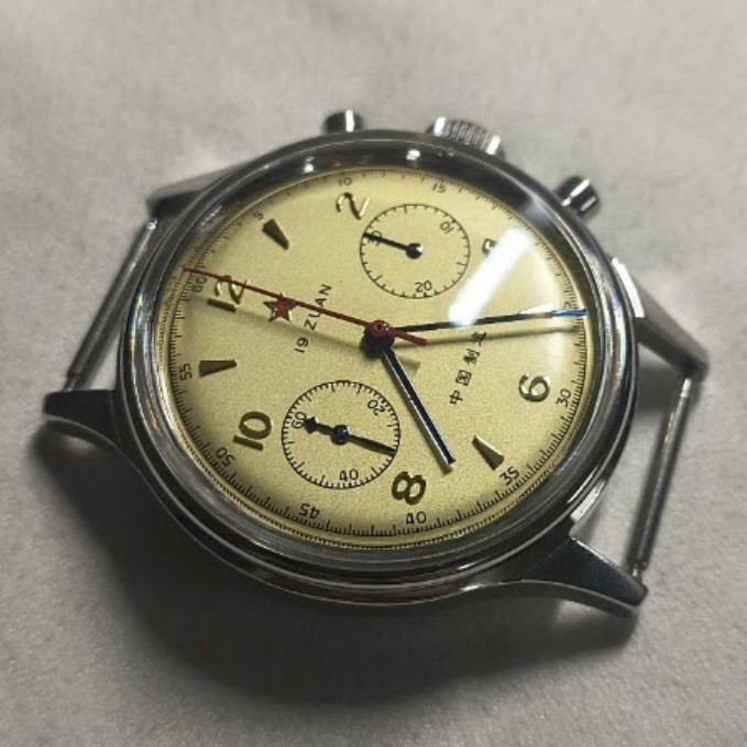 Seagull 1963 ST1901 38mm Acrylic Manual Wind Pilot’s Chronograph Watch US Seller