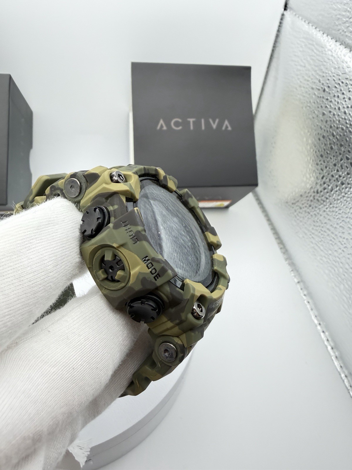 ACW1968-001- Activa X Invicta Digital Men’s Watch – 56mm, Camouflage, Green.
