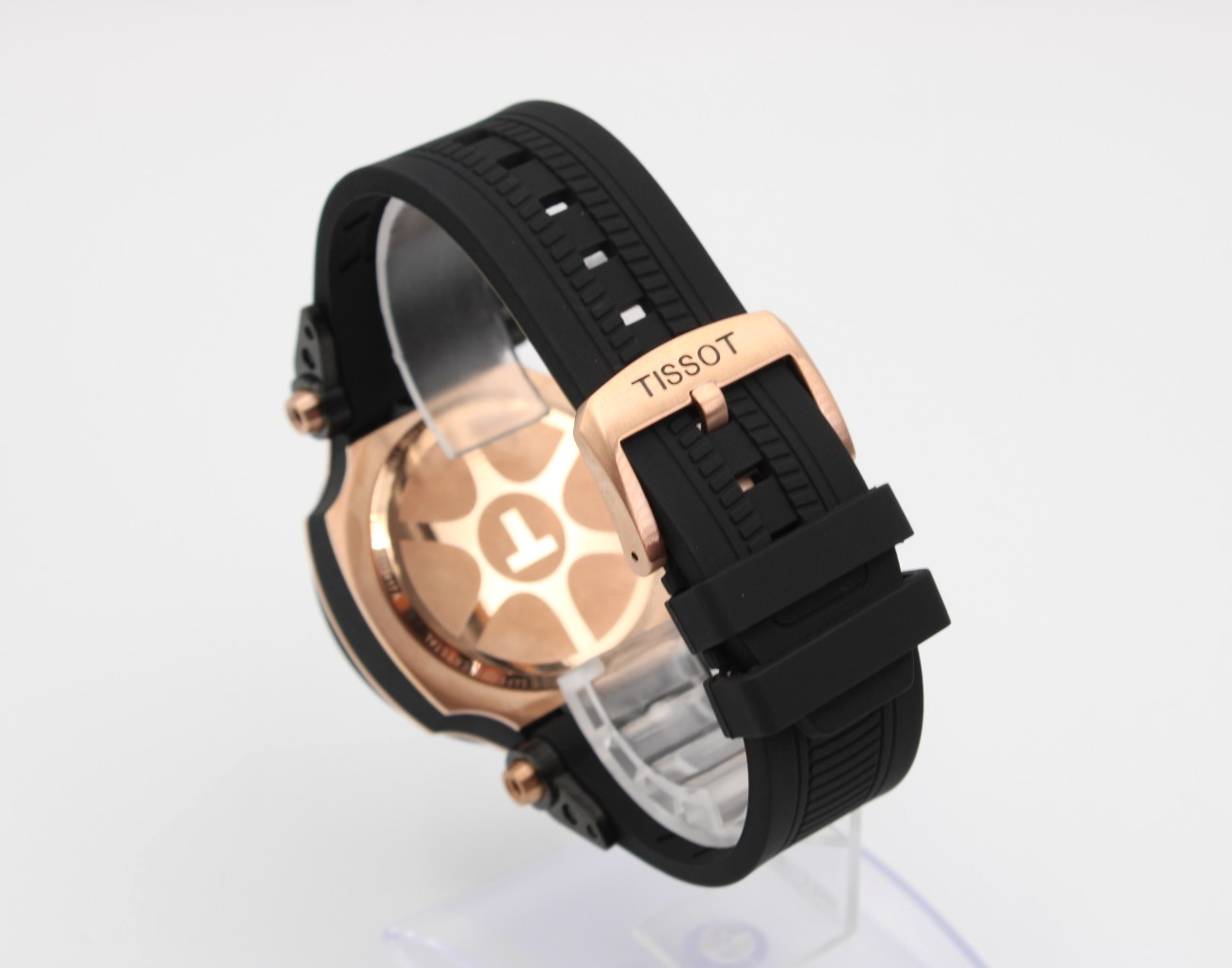 TISSOT T-Race T115.417.37.051.00 Black Dial Rubber Strap Men’s Watch 43mm