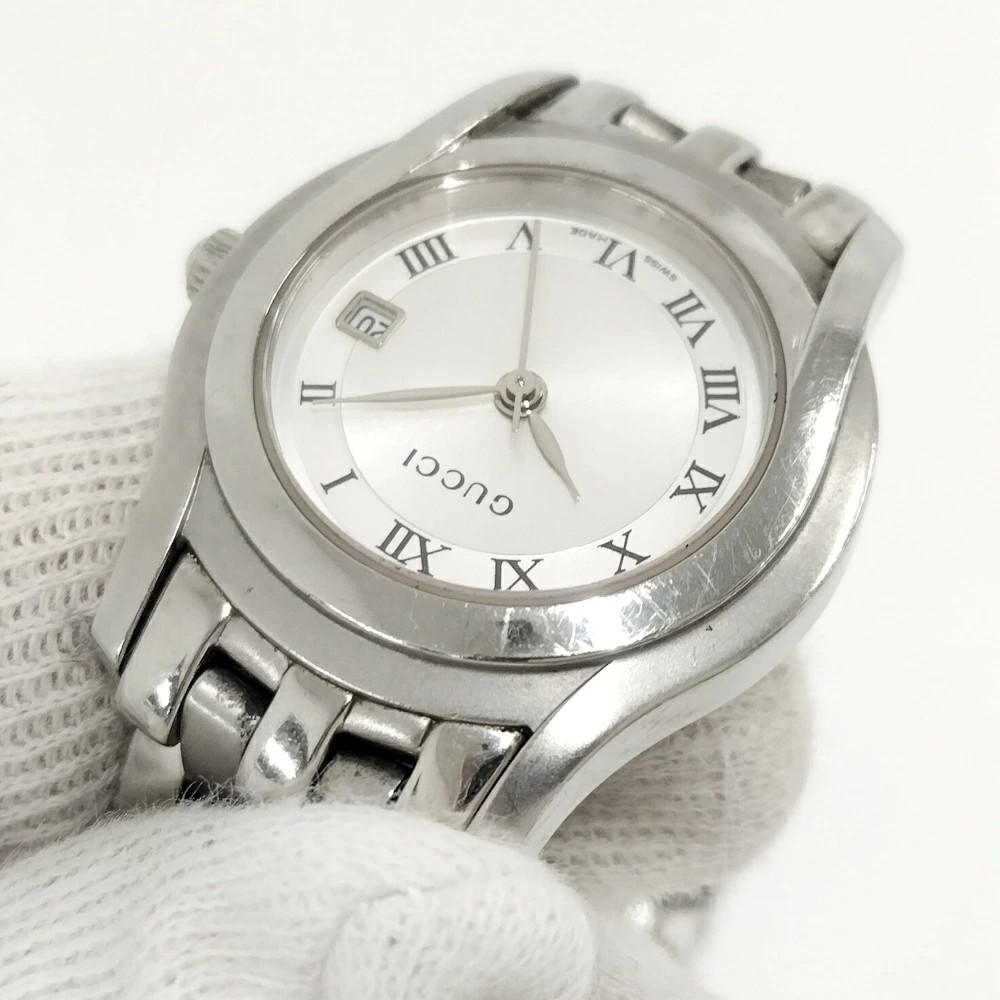 Used GUCCI Watch SS Quartz Silver Dial 5500L