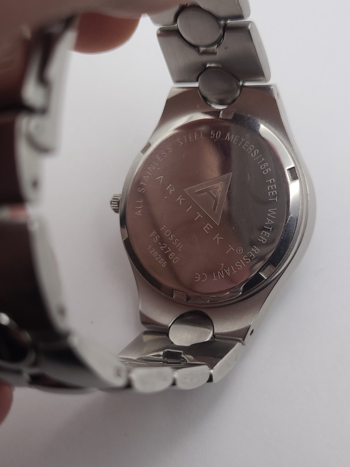 Fossil ARKITEKT Men’s Watch FS-2760 Stainless Steel New Battery Working