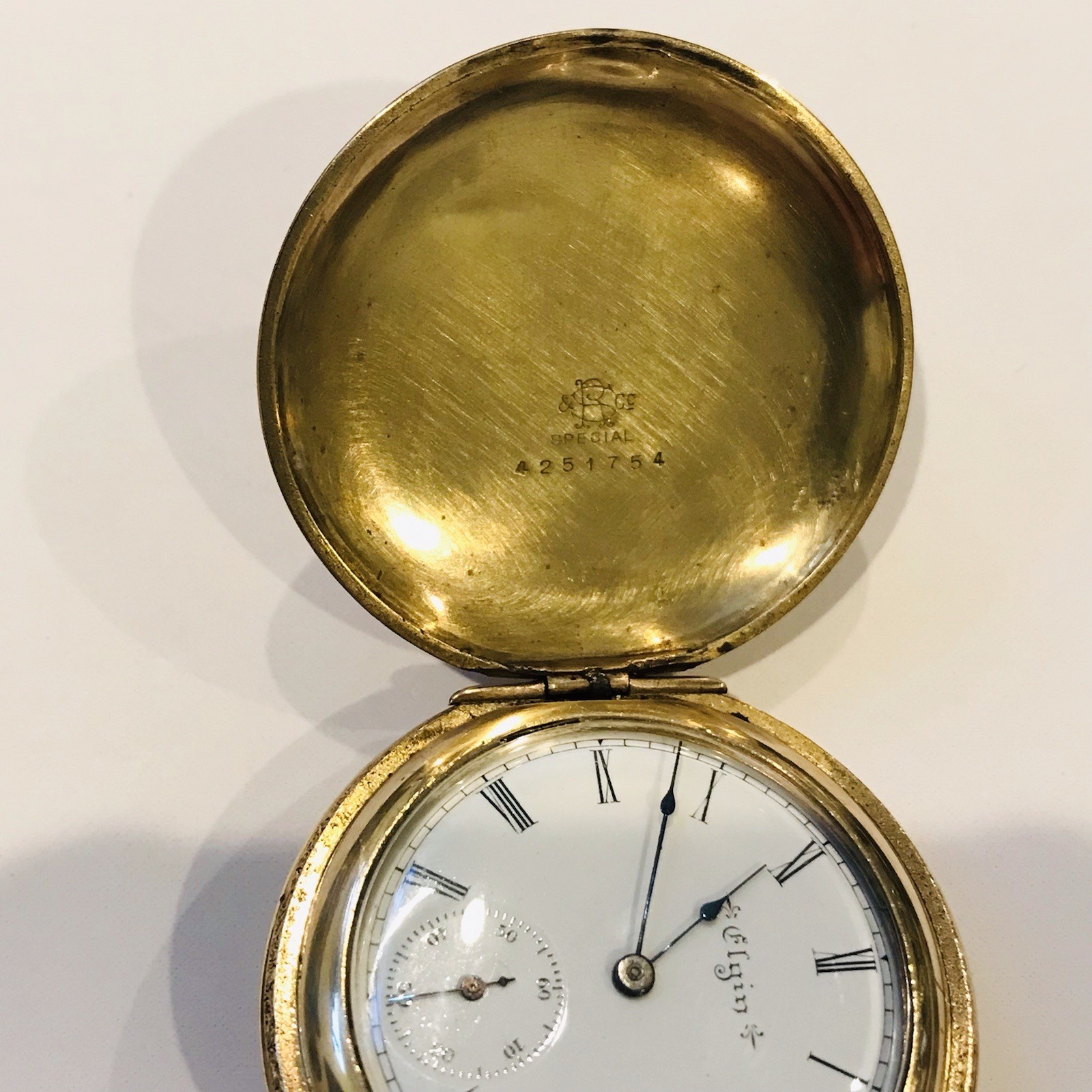 Antique 1900 Elgin Pocket Watch 6s RS Special Gold Filled Mens Runs